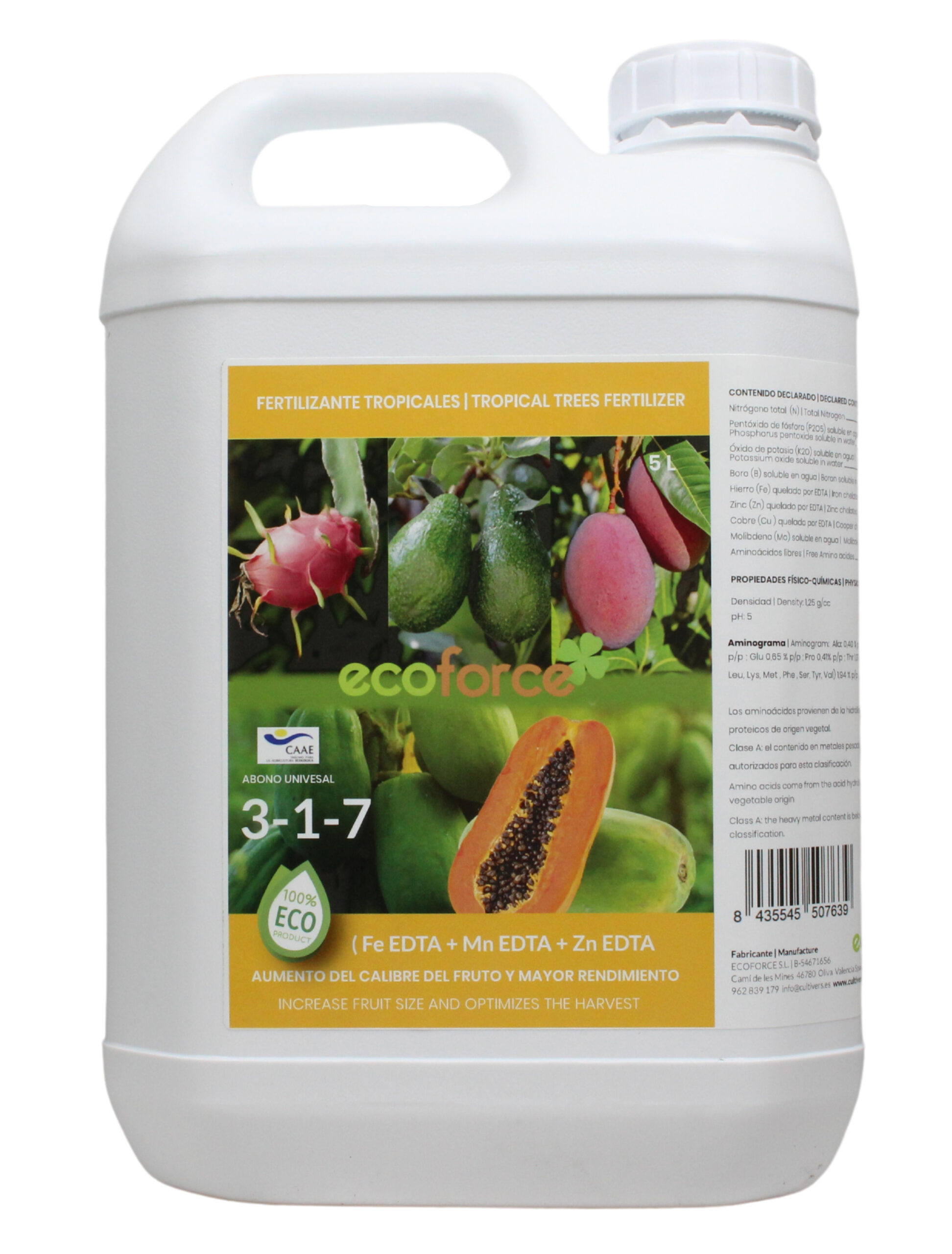 Fertilizantes - Bioestimulantes líquidos : MELAZA DE CAÑA ECO 20L